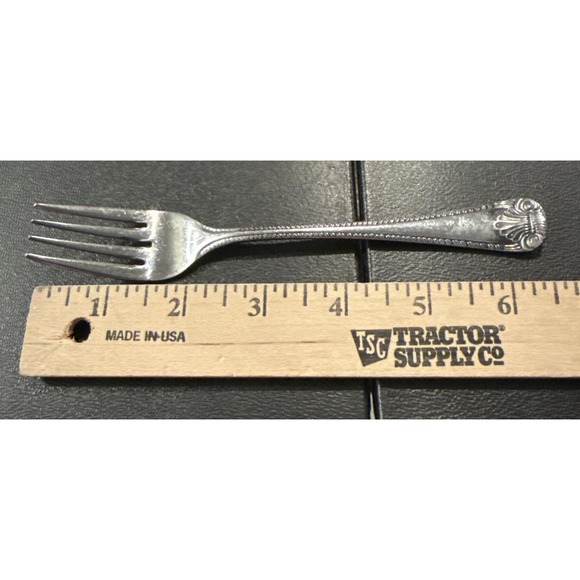 Vintage Orleans Silver Japan Stainless Silverware Flatware Floral 7 Pieces - Picture 3 of 5